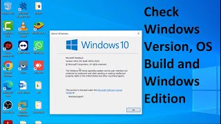 How to Check Your Windows Version  How to Check Your OS Build  How to Check Your Windows Edition [upl. by Merrell]