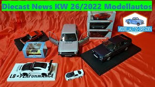 Diecast News KW262022 kleine NeuheitenVorstellung Modellautos RS7 Bugatti Vision Opel Manta [upl. by Sibley]