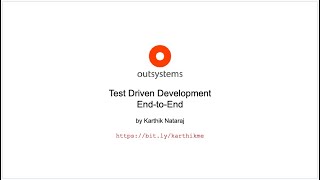 Part 4  Test Driven Development in OutSystems  BDD Tests [upl. by Rafi190]