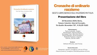 Presentazione di “Cronache di ordinario razzismo Sesto Libro bianco sul razzismo in Italia” [upl. by Aztinay]