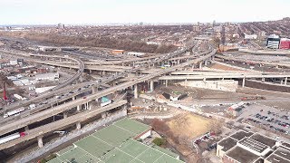 Survol du projet Turcot Avril 2017 [upl. by Nnaxor996]