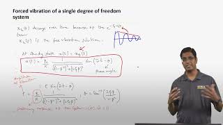 Lecture 102 Forced Vibration of a Single Degree of Freedom SDOF System  Structural Mechanics [upl. by Ingunna]