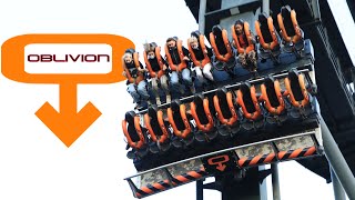 Oblivion Alton Towers off ride footage [upl. by Konstantine]