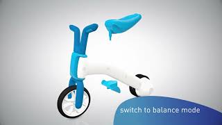 Chillafish Bunzi 2in1 Balance Bike Tricycle [upl. by Harim140]