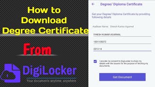 How to Claim Degree Certificate from Digilocker  Download Degree Certificate  All University 🎓 [upl. by Shirlie37]