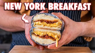 Authentic New York Bacon Egg and Cheese At Home [upl. by Nasho]