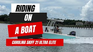 Carolina Skiff 21 Ultra Elite Boat Ride [upl. by Eisele]