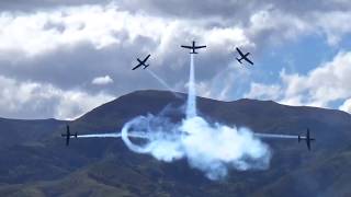 T6 Texan II Black Falcons Display RNZAF [upl. by Liag]