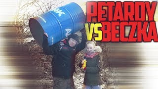 Test nowego PALNIKA  PETARDY VS BECZKA [upl. by Urba]