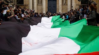 Sorbonne students show solidarity with protests for Palestine  Al Jazeera Newsfeed [upl. by Neoma]