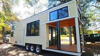 Amazing Cozy Burrow Tiny House by Perch and Nest [upl. by Gothart660]