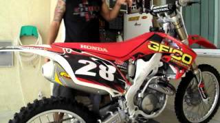 CRF 250r 2010  Escapamento FMF [upl. by Ablem964]