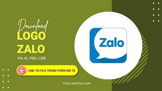 Tải Zalo logo vector file AI CDR EPS SVG PSD PNG PDF miễn phí [upl. by Llenor]