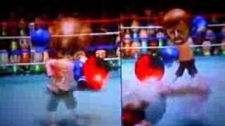 Chuck Norris vs Steven Seagal in Wii Boxing [upl. by Crescin]