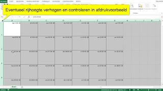 1 Excel Eenvoudige Kalender Maken  Maand per blad  Unieke datum [upl. by Winonah377]