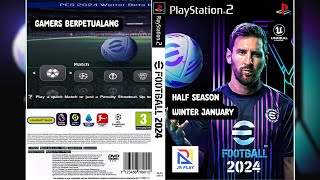 PES 2024 MOD PS2 ISO HALF SEASON  JrPlay  PCSX2 [upl. by Ahsenauq943]