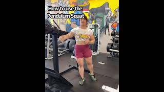 How to use the pendulum squat [upl. by Yelhs]