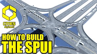 How To Make A Single Point Urban Interchange in Cities Skylines 2 [upl. by Rhine]