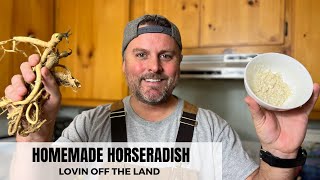 HOMEMADE HORSERADISH  MAKE IT AS SPICY AS YOU WANT IT [upl. by Airrat]