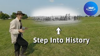 Artillery at Antietam 360°  Civil War Then amp Now [upl. by Attesor]