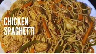 Spicy Chicken Spaghetti  Chicken Vegetable Spaghetti  Secret Recipe Better Than Chow Mein [upl. by Cherise]