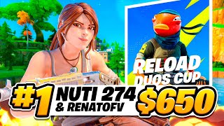 1st RELOAD CASH CUP DUO 650🥇  NUTI [upl. by Llebanna438]