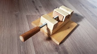 How To Make A Wooden Vise Making A Drill Press Vise Handmade Part 1 [upl. by Gwenette]