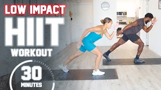 30 Minute Low Impact HIIT Workout NO Jumping NO Equipment [upl. by Nostets]