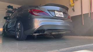 CLA 250 Straight Pipe Cold Start  Few Revs [upl. by Anelim]