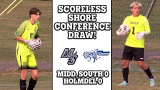 Holmdel 0 Middletown South 0  HS Boys Soccer  Shore Conference Draw [upl. by Haet]