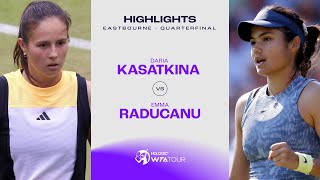 Daria Kasatkina vs Emma Raducanu  2024 Eastbourne Quarterfinal  WTA Match Highlights [upl. by Annohs]