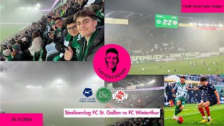 Am FCSG wird id Nebelsuppe gspuckt🤷🏾‍♂️  StadionVlog FCSG 🆚 FC Winti mit de Community😍🔥 [upl. by Ahsaeym496]