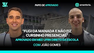 Med UFRN direto da escola como ele aprendeu a estudar do jeito certo  João Gomes  PDA [upl. by Renado612]