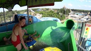 Green Turbulence Water Slide at Calypso Waterpark [upl. by Boorman]