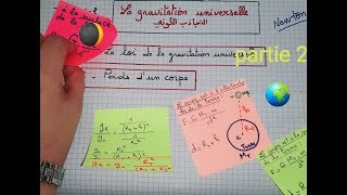 Gravitation universelle tronc communbiof  partie 2 جدع مشترك علمي خيار فرنسي [upl. by Greenebaum588]