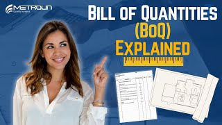 Bill of Quantities Explained [upl. by Enilatan409]