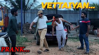 Vettaiyan Prank  Prankster rahul amp azar  comdey Videos [upl. by Eimilb289]