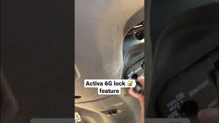 Activa 6G lock feature shorts [upl. by Nigrom]