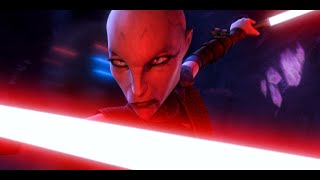 Asajj Ventress  All fight scenes and powers from Clone Wars [upl. by Venola]