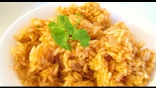 Spanish Rice  Mexican Food Restaurant Secrets for Home Cooking  PoorMansGourmet [upl. by Arva]