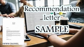 SAMPLE RECOMMENDATION LETTER FOR EMPLOYEE FROM EMPLOYER [upl. by Ehr]