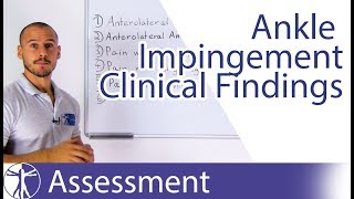 Clinical Findings  Anterior Ankle Impingement [upl. by Willey]