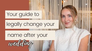 Your Guide to Legally Change Your Name After Your Wedding [upl. by Cinderella]