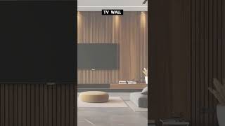 Tv wall decorations interiordesign home tvwallunit tvwalldesign homedecor [upl. by Irem]