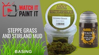 How to Apply Static Grass on Miniatures  Steppe Grass and Stirland Mud [upl. by Aidole160]