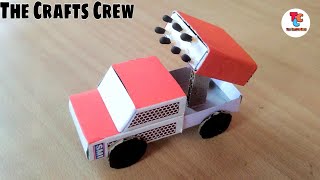 matchbox car  How to Make a Toy Car at Home Easy  The Crafts Crew [upl. by Mitchael662]