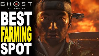 Ghost of Tsushima  BEST Resources amp Legend Farming Location [upl. by Anomor]