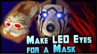 How to Make LED Eyes For a Mask Light Up Eyes Tutorial Cheap By ohaple [upl. by Amyaj]