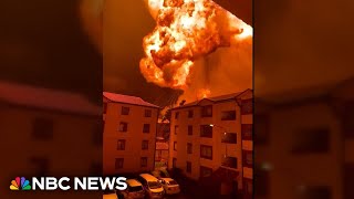 Video shows huge fireball after massive gas explosion in Nairobi [upl. by Atinaw699]