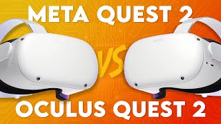 Whats the difference  Meta Quest 2 vs Oculus Quest 2 EXPLAINED [upl. by Sotnas]